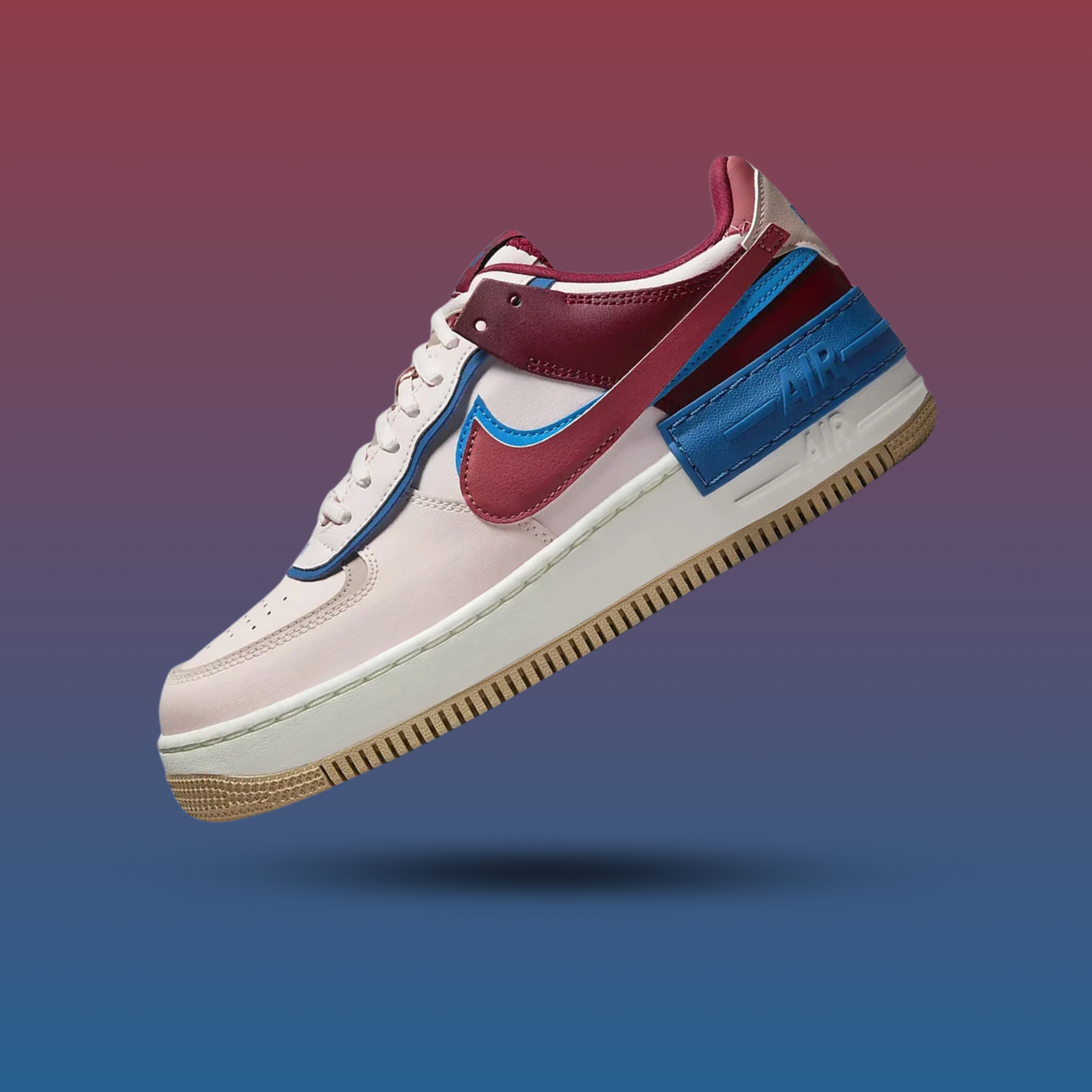 Nike Air Force 1 Low Shadow Light Soft Pink Team Red Blue (Women's)