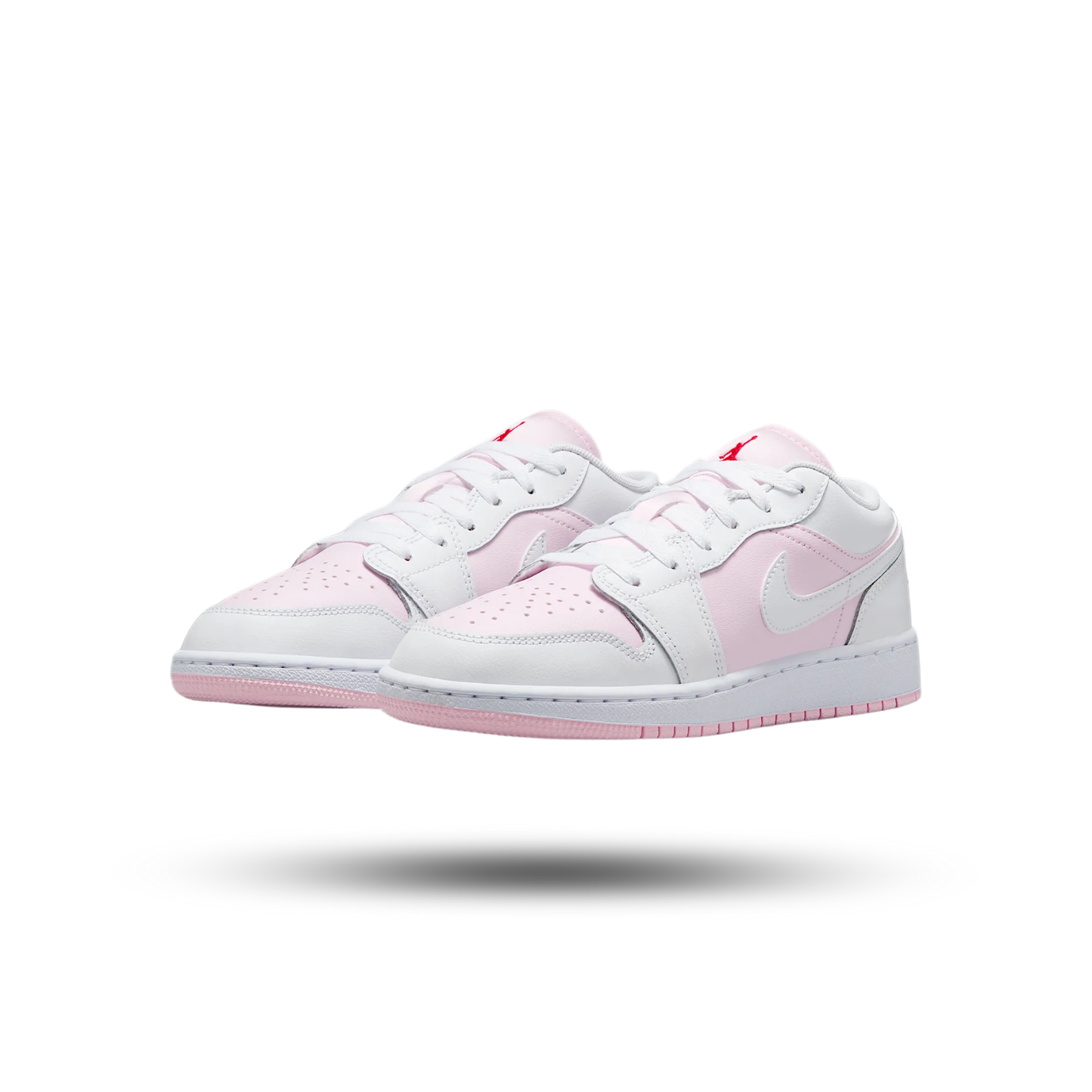 Air Jordan 1 Low Pink Foam Fire Red White (GS)