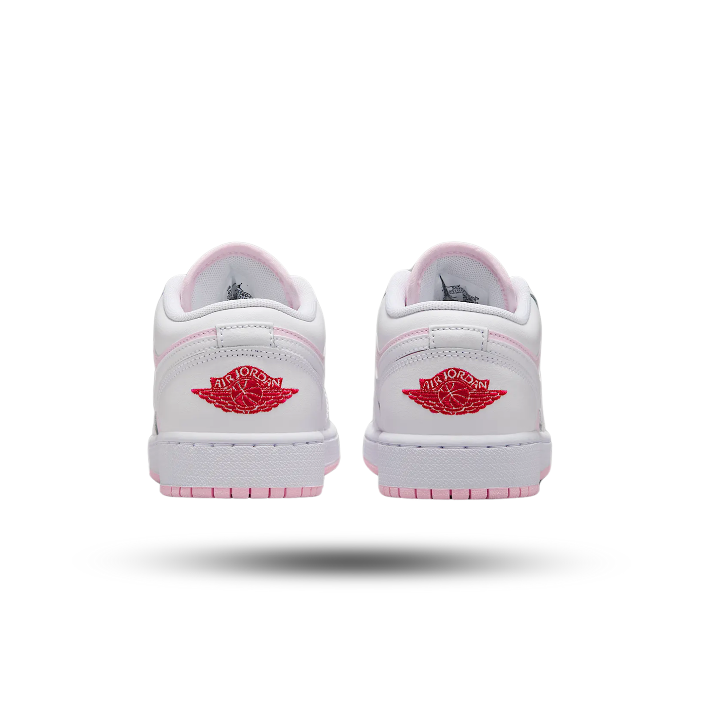 Air Jordan 1 Low Pink Foam Fire Red White (GS)