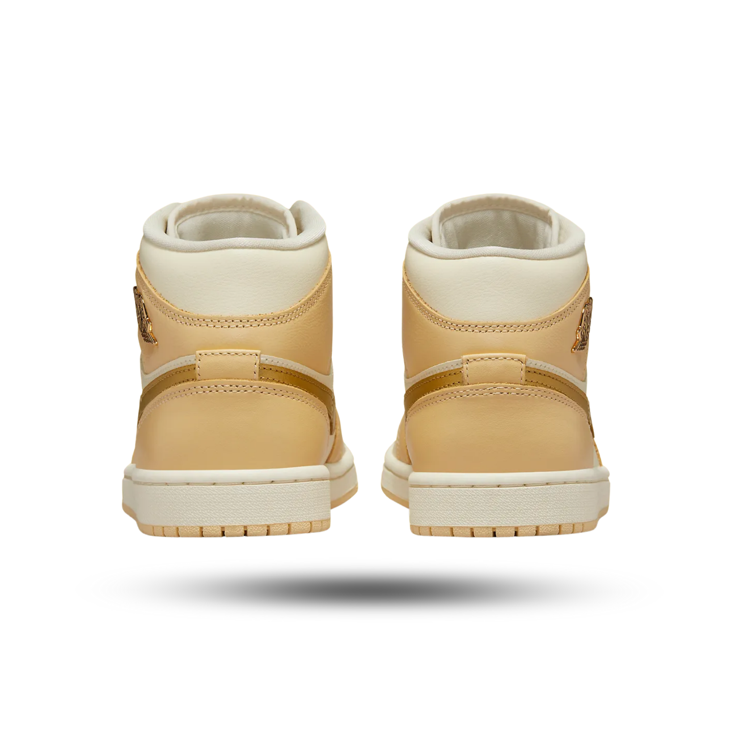 Air Jordan 1 Mid SE Pale Vanilla Metallic Gold (Women's)