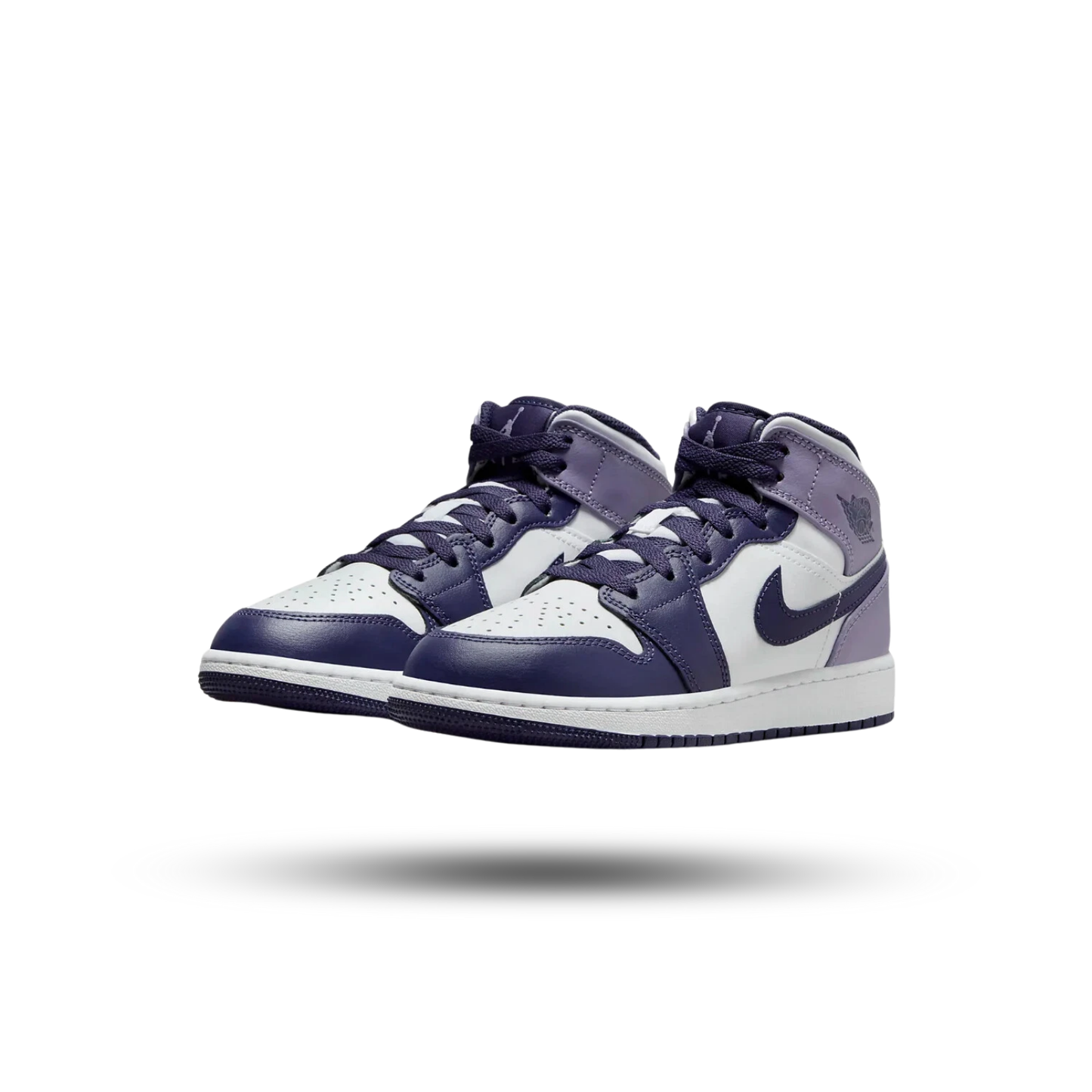 Air Jordan 1 Mid White Sky J Purple (GS)
