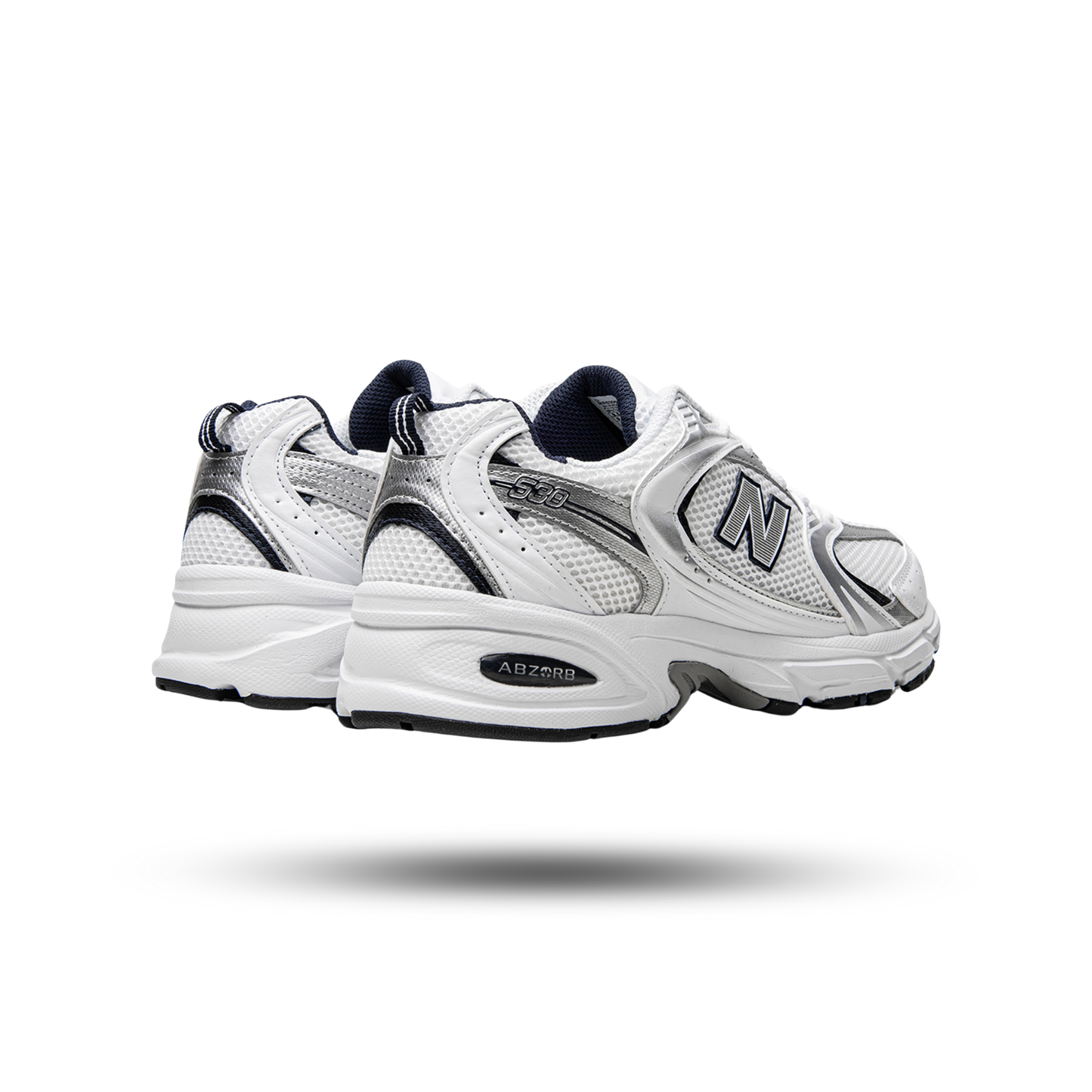 New Balance 530 White Silver Navy