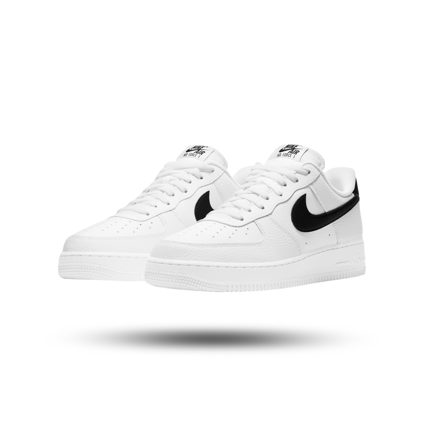 Nike Air Force 1 Low '07 White Black Pebbled Leather