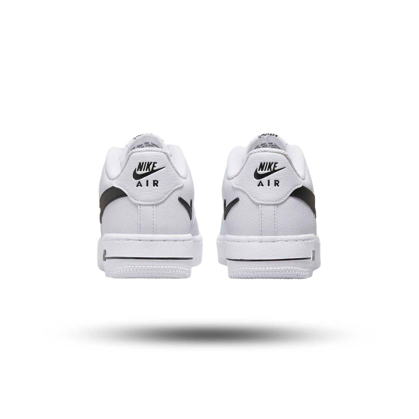 Nike Air Force 1 Low Cut Out Swoosh White Black (GS)