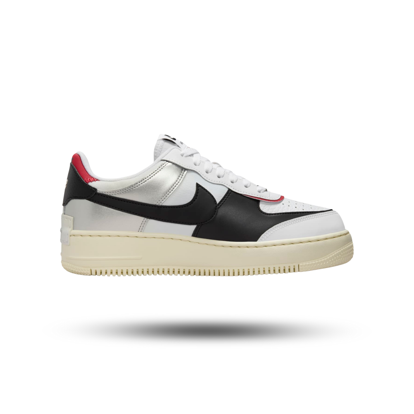 Nike Air Force 1 Low Shadow White Silver Gym Red (Women's)