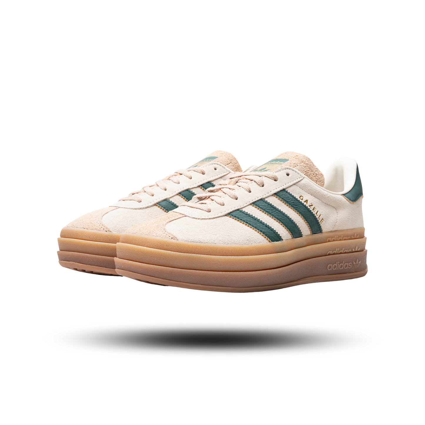 adidas Gazelle Bold Magic Beige Collegiate Green (Women's)