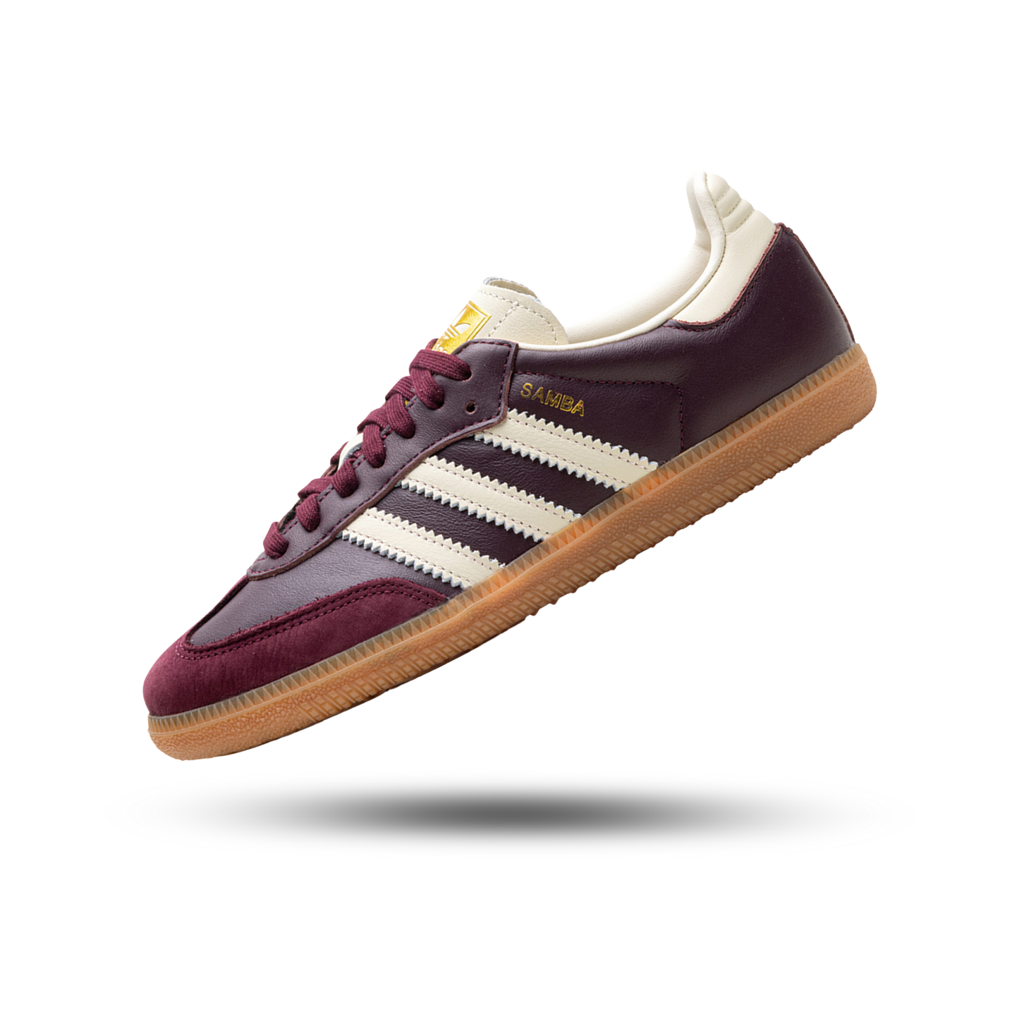 adidas Samba OG Maroon Gold Metallic (Women's)