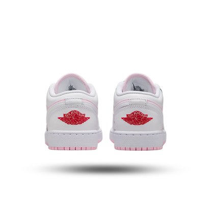 Air Jordan 1 Low Pink Foam Fire Red White (GS)