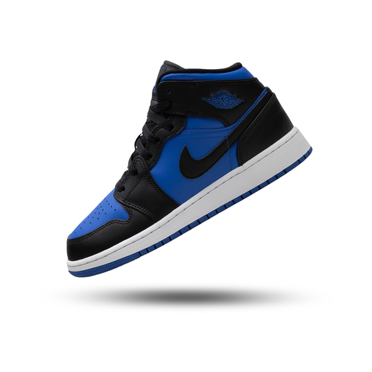 Air Jordan 1 Mid Black Royal Blue (GS)
