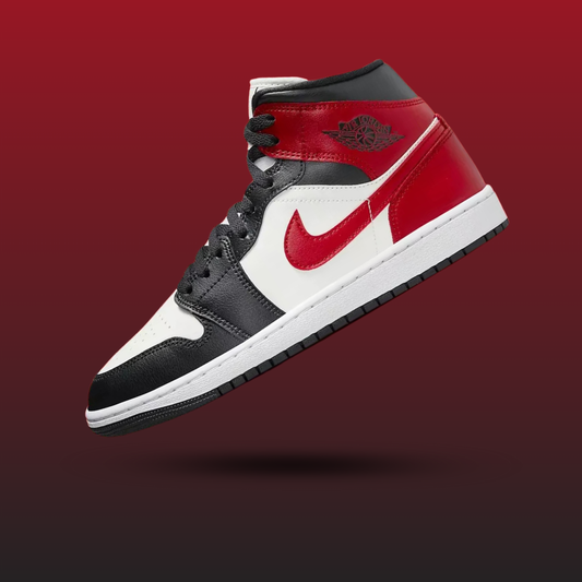 Air Jordan 1 Mid Gym Red Off Noir (Women's)