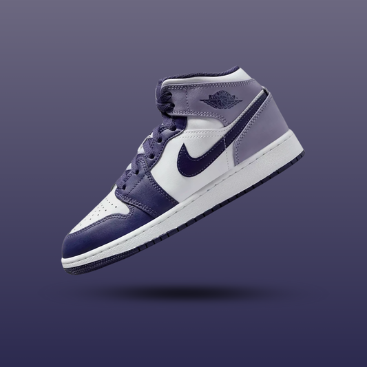 Air Jordan 1 Mid White Sky J Purple (GS)