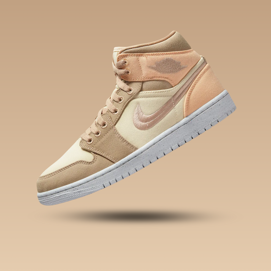 Air Jordan 1 Mid SE Canvas Khaki (Women's)