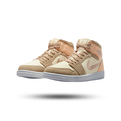 Air Jordan 1 Mid SE Canvas Khaki (Women's)
