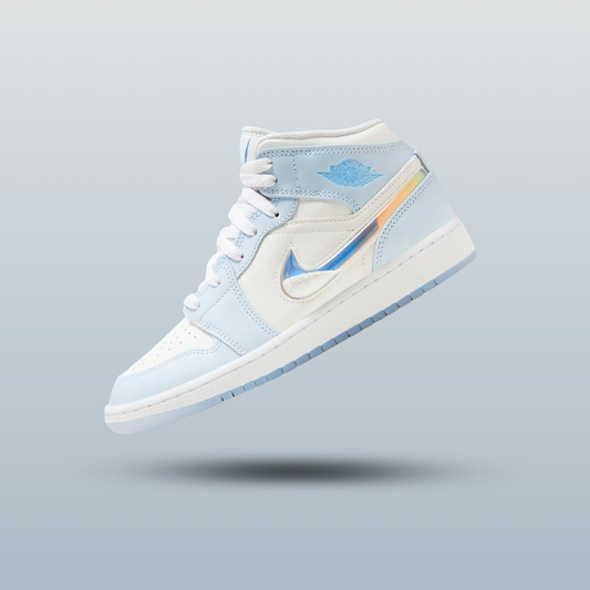 Air Jordan 1 Mid SE Glitter Swoosh (GS)