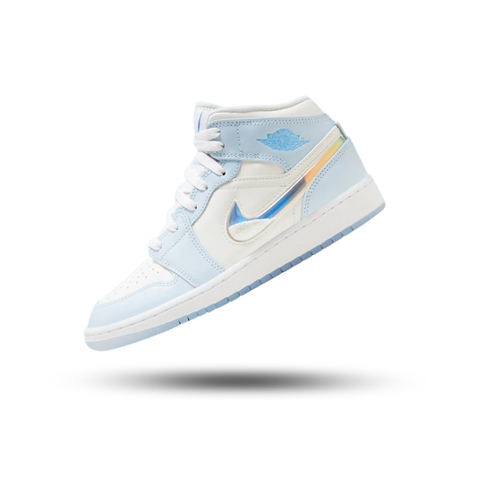 Air Jordan 1 Mid SE Glitter Swoosh (GS)
