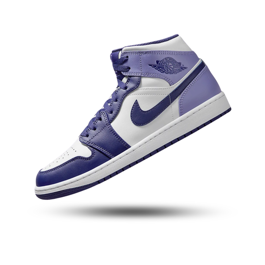 Air Jordan 1 Mid White Sky J Purple (GS)