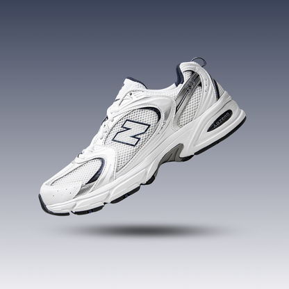New Balance 530 White Silver Navy