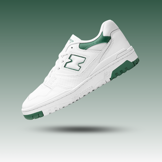 New Balance 550 White Classic Green