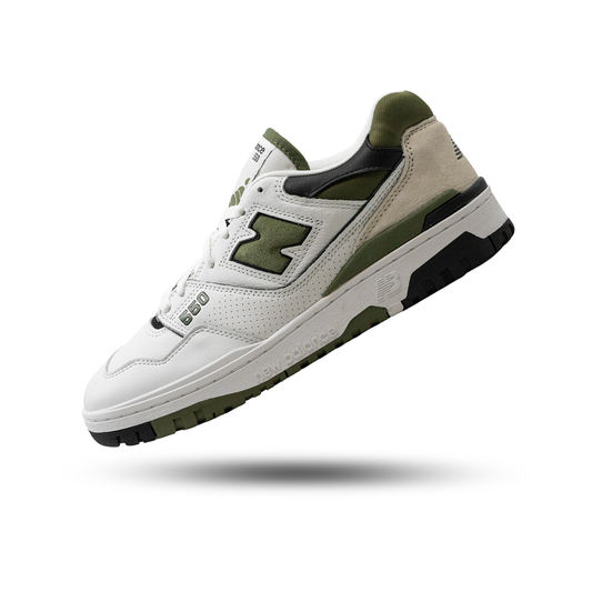 New Balance 550 White Dark Olivine