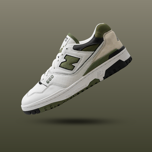 New Balance 550 White Dark Olivine