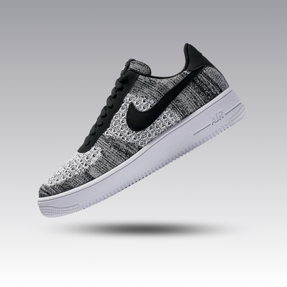 Nike Air Force 1 Flyknit 2 Black Pure Platinum