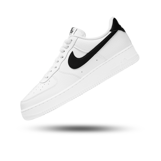 Nike Air Force 1 Low '07 White Black Pebbled Leather