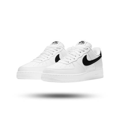 Nike Air Force 1 Low '07 White Black Pebbled Leather