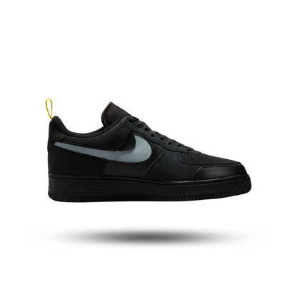 Nike Air Force 1 Low Cut Out Swoosh Black