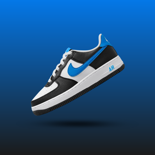 Nike Air Force 1 Low White Black Light Photo Blue (GS)