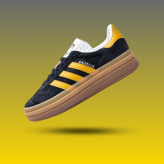 adidas Gazelle Bold Black Bold Gold (Women's)