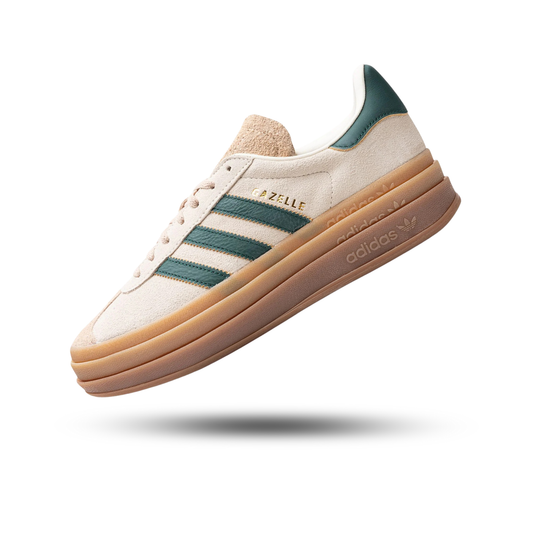 adidas Gazelle Bold Magic Beige Collegiate Green (Women's)