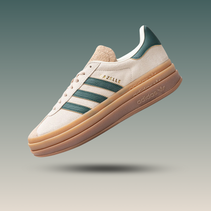 adidas Gazelle Bold Magic Beige Collegiate Green (Women's)