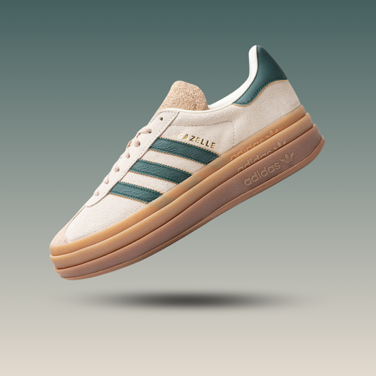 adidas Gazelle Bold Magic Beige Collegiate Green (Women's)