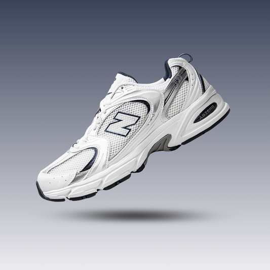 New Balance 530 White Silver Navy