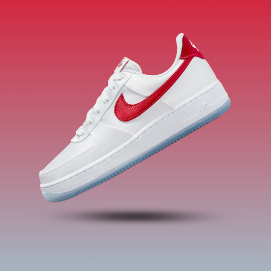 Air Force 1 Satin White Red