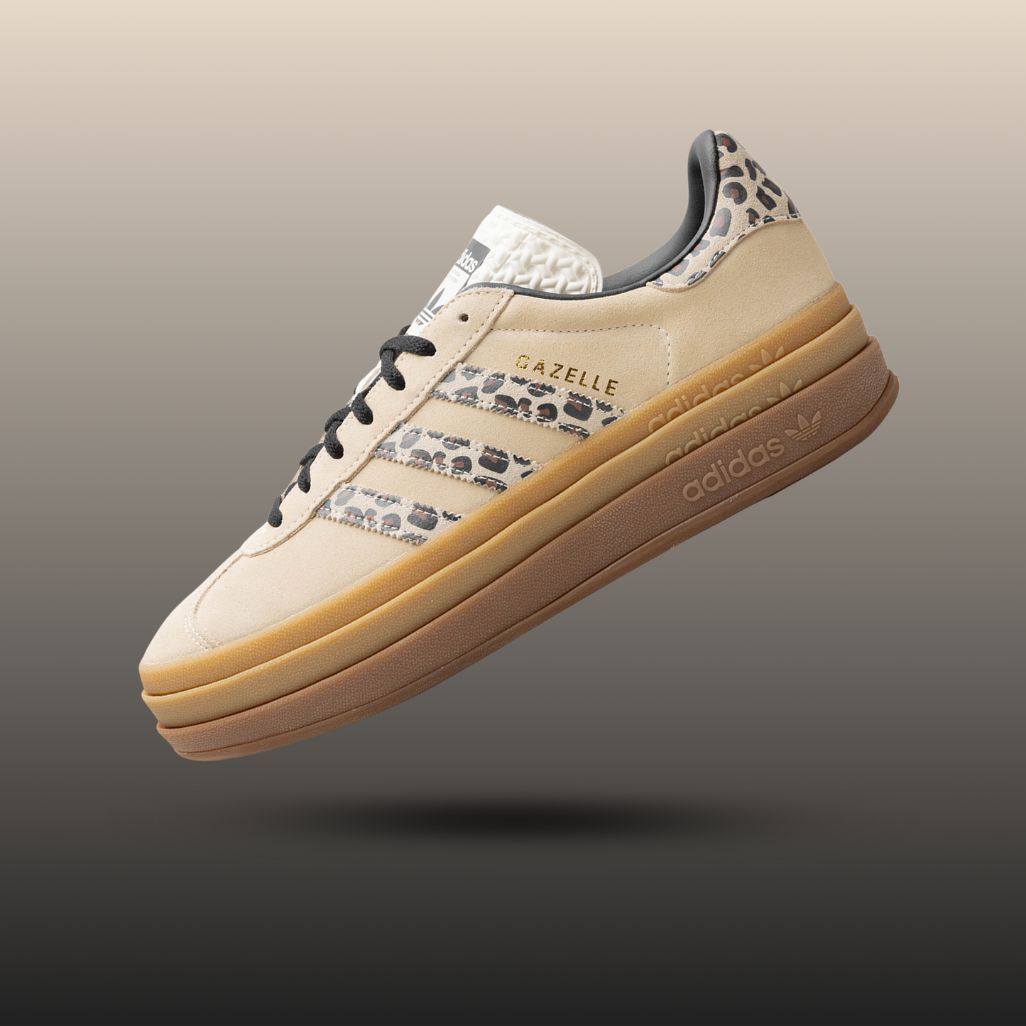 adidas Gazelle Bold Cream Black Leopard (Women's)