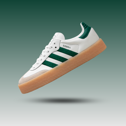 adidas Sambae White Collegiate Green Gum (Women's)