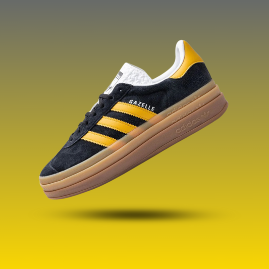 adidas Gazelle Bold Black Bold Gold (Women's)