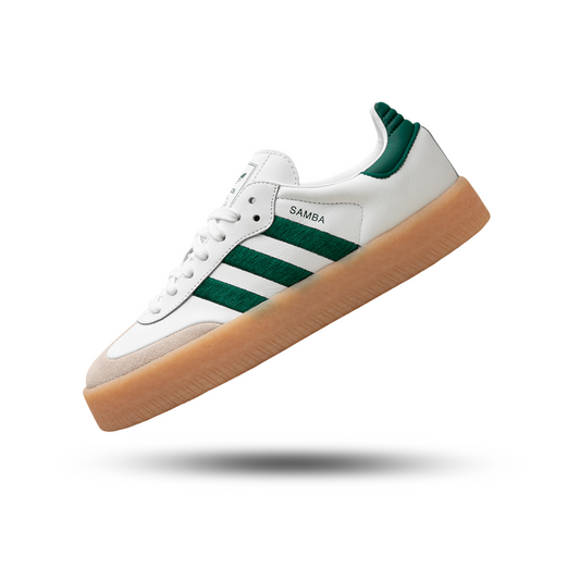 adidas Sambae White Collegiate Green Gum (Women's)