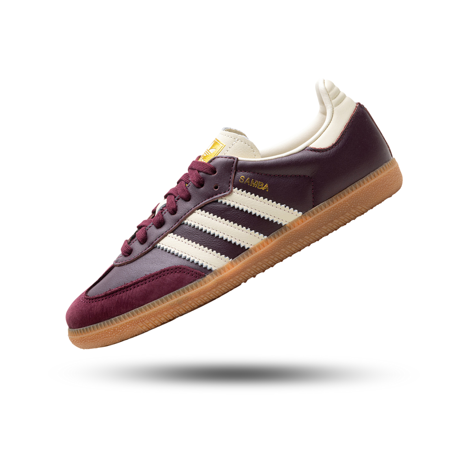 adidas Samba OG Maroon Gold Metallic (Women's)