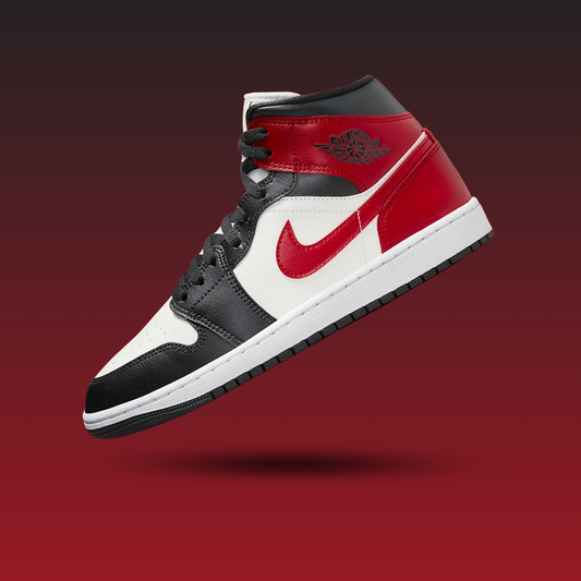 Air Jordan 1 Mid Gym Red Off Noir (Women's)