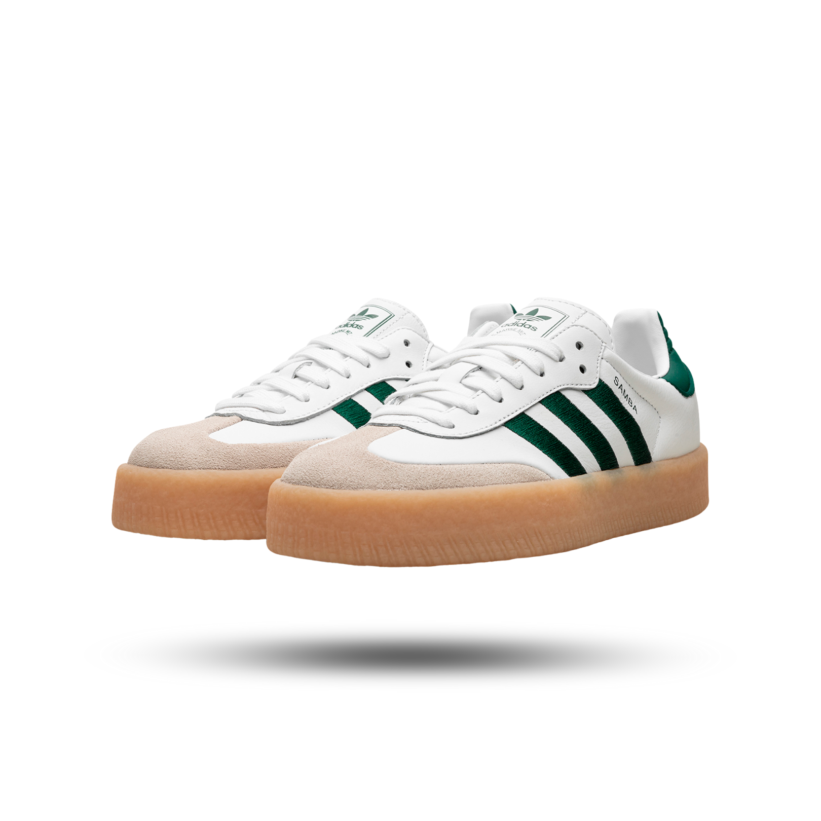adidas Sambae White Collegiate Green Gum (Women's)