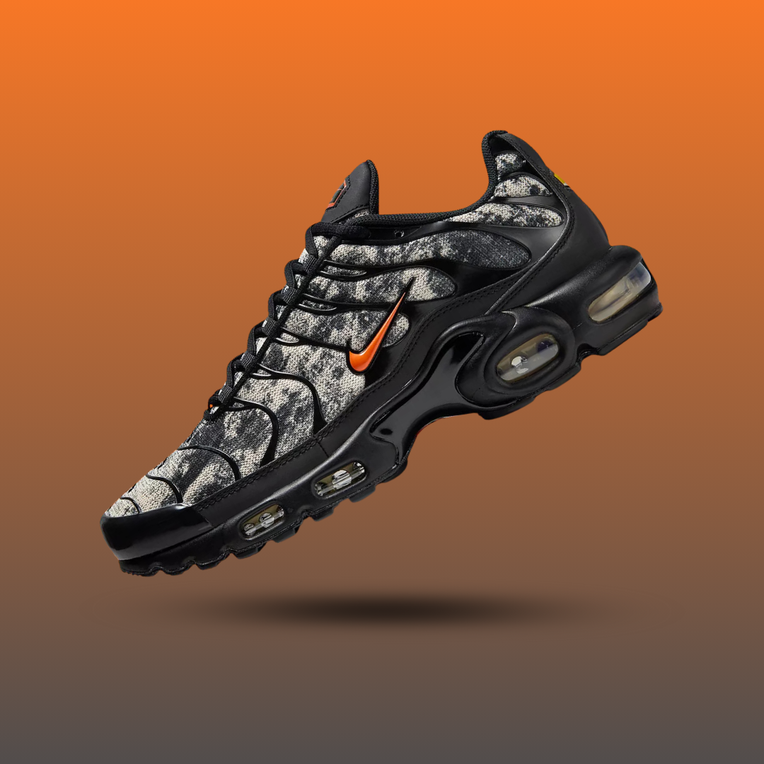 Nike Air Max Plus Camo Black Safety Orange
